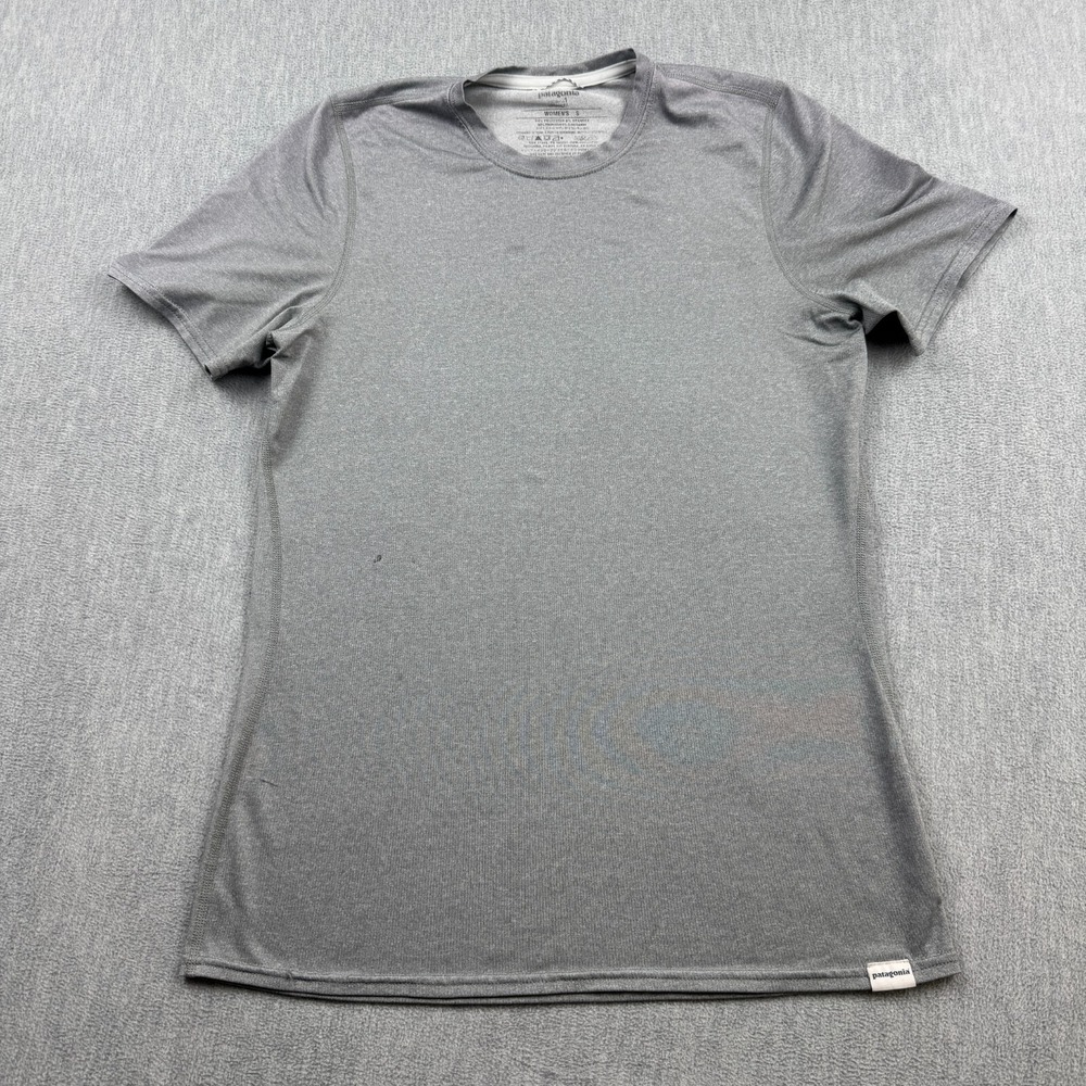 Patagonia Shirt Womens Small Gray Capilene 1 Silkweight Performance Stretch Hike